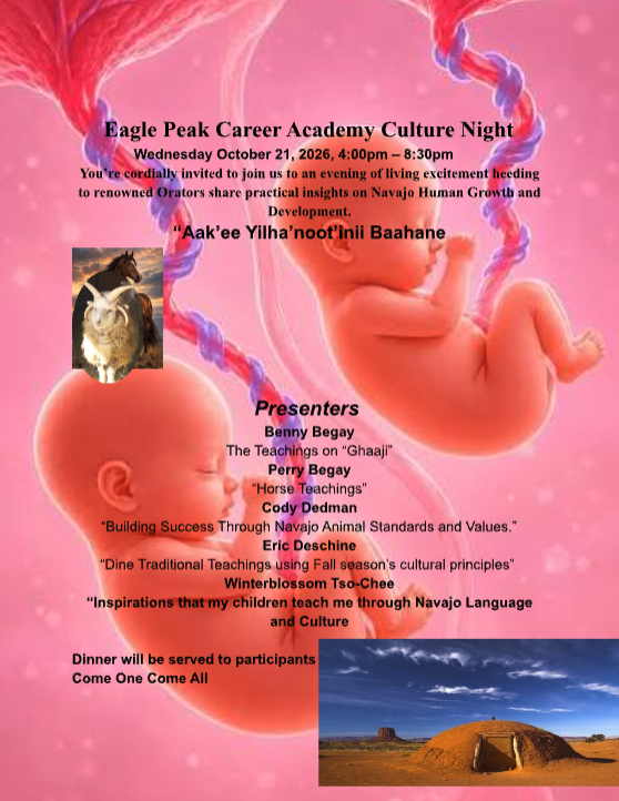 Eagle Peak Career Academy Culture Night flyer